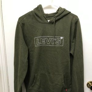 Olive green Levi's hoodie